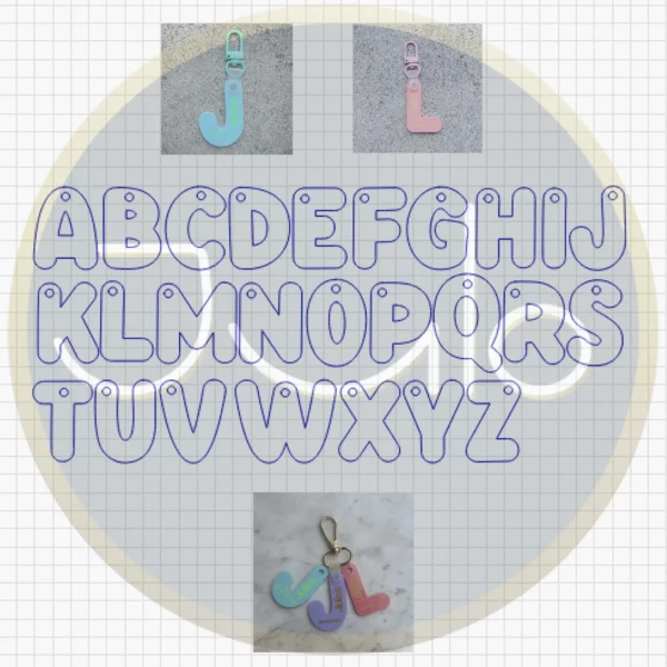 Sleutelhanger - letter - Afbeelding 5